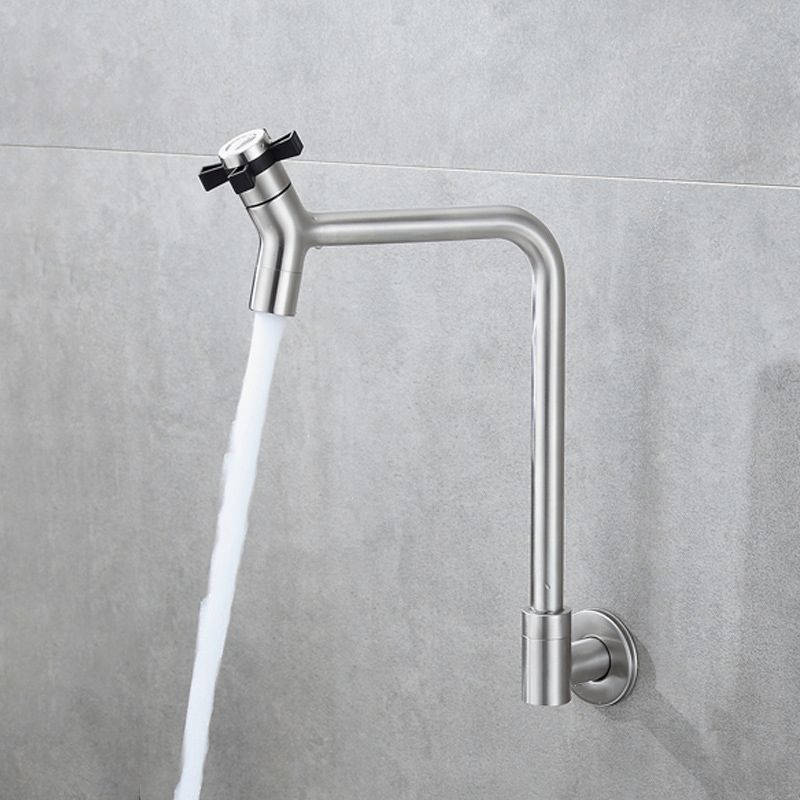 Black and Silver Faucets 1-Handle and 1-Hole Single Level Stainless Steel Bar Faucet Clearhalo 'Home Improvement' 'home_improvement' 'home_improvement_kitchen_faucets' 'Kitchen Faucets' 'Kitchen Remodel & Kitchen Fixtures' 'Kitchen Sinks & Faucet Components' 'kitchen_faucets' 1200x1200_f58d8850-ee3f-40d3-a333-70d51b0bd59d