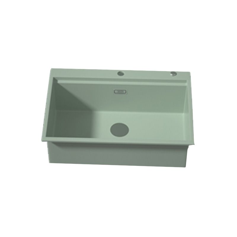 Rectangle Quartz Kitchen Sink in Peppermint Green Single Bowl Sink Clearhalo 'Home Improvement' 'home_improvement' 'home_improvement_kitchen_sinks' 'Kitchen Remodel & Kitchen Fixtures' 'Kitchen Sinks & Faucet Components' 'Kitchen Sinks' 'kitchen_sinks' 1200x1200_f5921689-10e4-4f06-9038-f2aa32ef9e95