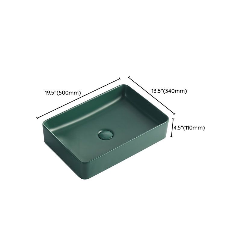 Modern Bathroom Sink Rectangular Vessel Lavatory Sink in Green Clearhalo 'Bathroom Remodel & Bathroom Fixtures' 'Bathroom Sinks & Faucet Components' 'Bathroom Sinks' 'bathroom_sink' 'Home Improvement' 'home_improvement' 'home_improvement_bathroom_sink' 1200x1200_f59f001d-6dd1-49d3-9055-bc2040f5816a