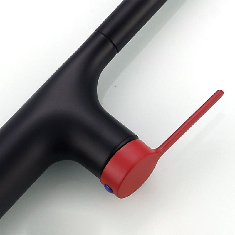 Contemporary Pull Down Single Handle Kitchen Faucet High Arch Water Filler Clearhalo 'Home Improvement' 'home_improvement' 'home_improvement_kitchen_faucets' 'Kitchen Faucets' 'Kitchen Remodel & Kitchen Fixtures' 'Kitchen Sinks & Faucet Components' 'kitchen_faucets' 1200x1200_f5a223ee-b759-4a55-9164-b4c46d5df511