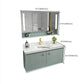 Wood Frame Vanity Glam Green Single Sink Mirror Wall-Mounted Bath Vanity with Drawers Clearhalo 'Bathroom Remodel & Bathroom Fixtures' 'Bathroom Vanities' 'bathroom_vanities' 'Home Improvement' 'home_improvement' 'home_improvement_bathroom_vanities' 1200x1200_f5aac2a5-4d6a-4a70-a7b6-ef31d0e117df