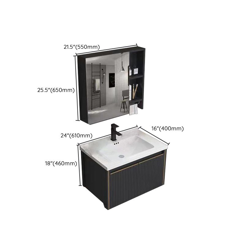 Modern Wall Mount Bathroom Vanity Set Stone Faucet Included Bathroom Vanity Clearhalo 'Bathroom Remodel & Bathroom Fixtures' 'Bathroom Vanities' 'bathroom_vanities' 'Home Improvement' 'home_improvement' 'home_improvement_bathroom_vanities' 1200x1200_f5ab9c4d-95db-4201-918e-2ddae427571f
