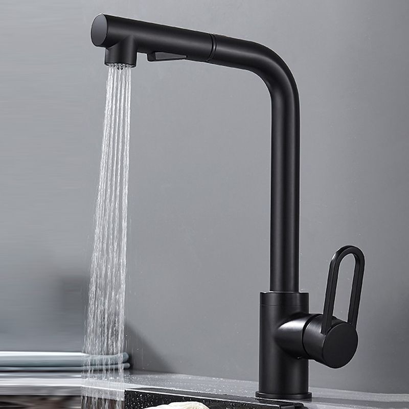 Contemporary Kitchen Faucet Copper 1-Handle High Arc Kitchen Faucet Clearhalo 'Home Improvement' 'home_improvement' 'home_improvement_kitchen_faucets' 'Kitchen Faucets' 'Kitchen Remodel & Kitchen Fixtures' 'Kitchen Sinks & Faucet Components' 'kitchen_faucets' 1200x1200_f5bda735-0b69-4ad0-ad5d-a92eb2b5530e