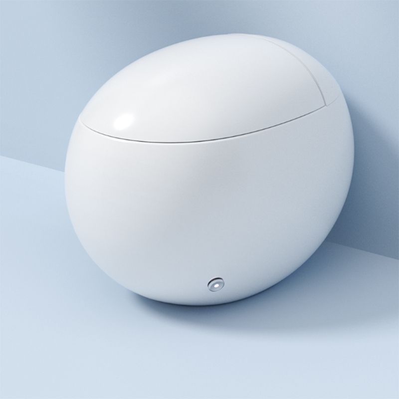 Contemporary Round White Heated Seat Warm Air Dryer Smart Toilet Clearhalo 'Bathroom Remodel & Bathroom Fixtures' 'Bidets' 'Home Improvement' 'home_improvement' 'home_improvement_bidets' 'Toilets & Bidets' 1200x1200_f5d718a1-79e8-4eb2-ae37-729a79fd0183