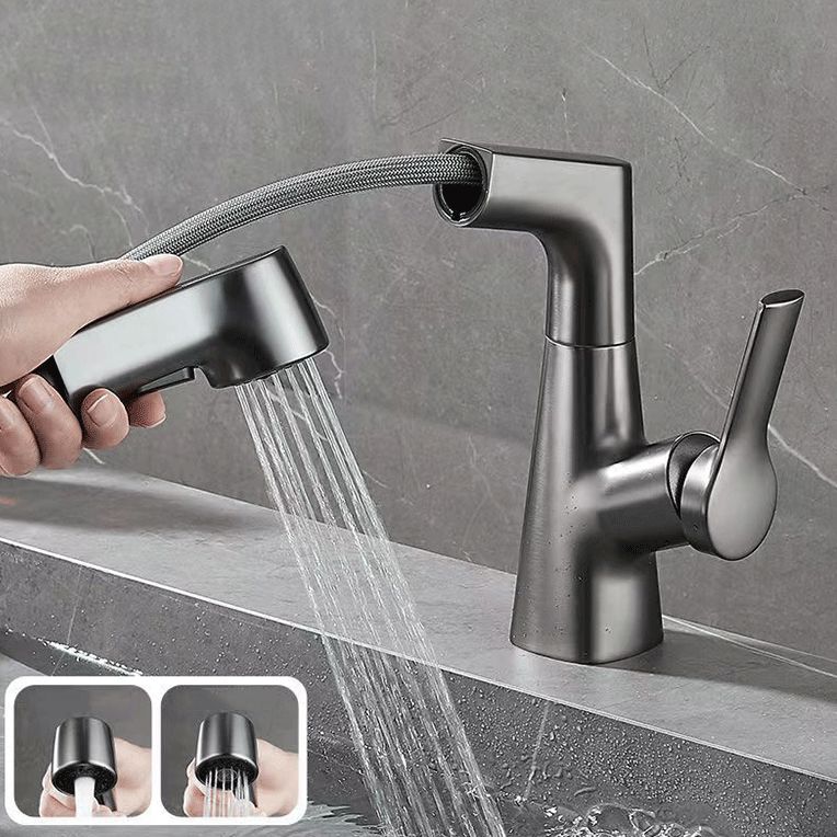 Modern Faucet 1-Handle and 1-Hole Copper with Pull out Sprayer Faucet Clearhalo 'Home Improvement' 'home_improvement' 'home_improvement_kitchen_faucets' 'Kitchen Faucets' 'Kitchen Remodel & Kitchen Fixtures' 'Kitchen Sinks & Faucet Components' 'kitchen_faucets' 1200x1200_f5df9f36-96e6-4372-85c5-997caaa2be38