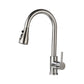 Modern Kitchen Faucet Stainless Steel Single Handle High Arc Retractable Kitchen Faucet Clearhalo 'Home Improvement' 'home_improvement' 'home_improvement_kitchen_faucets' 'Kitchen Faucets' 'Kitchen Remodel & Kitchen Fixtures' 'Kitchen Sinks & Faucet Components' 'kitchen_faucets' 1200x1200_f5e6b334-27ed-4c81-aa99-5ab820b13ba2