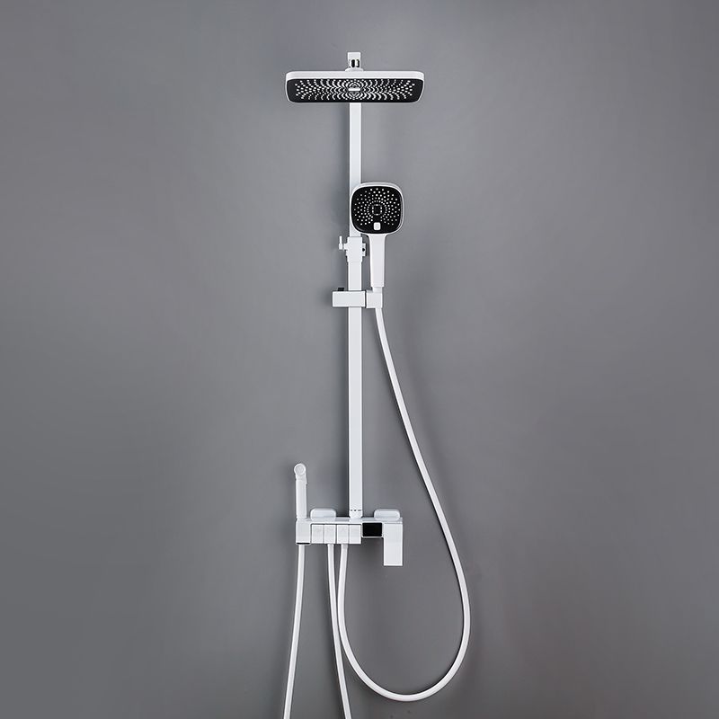 Modern Pressure Balanced Diverter Valve Shower Faucet Adjustable Shower System Clearhalo 'Bathroom Remodel & Bathroom Fixtures' 'Home Improvement' 'home_improvement' 'home_improvement_shower_faucets' 'Shower Faucets & Systems' 'shower_faucets' 'Showers & Bathtubs Plumbing' 'Showers & Bathtubs' 1200x1200_f5e809db-937a-46f8-ade3-df7a6a0fa501