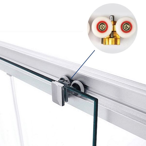 Tempered Glass Framed Shower Enclosure Clear Black Shower Stall Clearhalo 'Bathroom Remodel & Bathroom Fixtures' 'Home Improvement' 'home_improvement' 'home_improvement_shower_stalls_enclosures' 'Shower Stalls & Enclosures' 'shower_stalls_enclosures' 'Showers & Bathtubs' 1200x1200_f5f5783f-9254-40a6-bc53-2e36943713c3