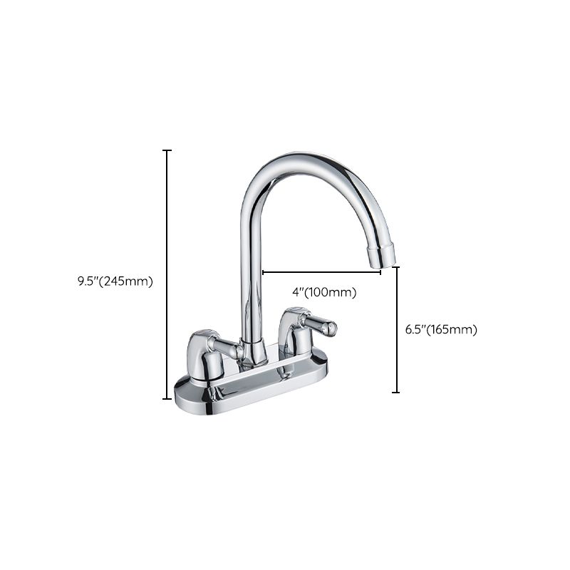 2 Handle Modern Vessel Sink Faucet Swivel Spout Bathroom Faucet Clearhalo 'Bathroom Remodel & Bathroom Fixtures' 'Bathroom Sink Faucets' 'Bathroom Sinks & Faucet Components' 'bathroom_sink_faucets' 'Home Improvement' 'home_improvement' 'home_improvement_bathroom_sink_faucets' 1200x1200_f60f8675-662b-46ac-bdef-70ee9d5a6bd0