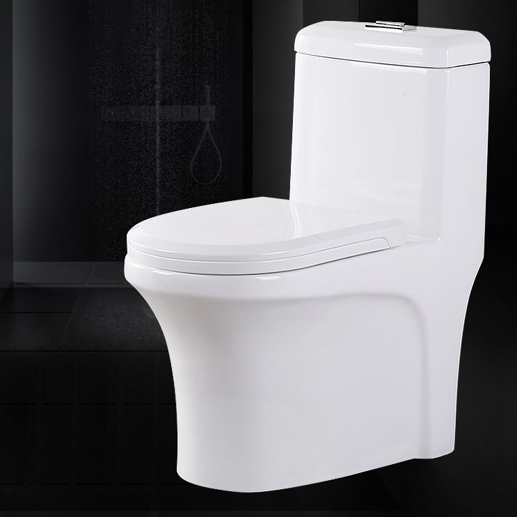 Modern Elongated Toilet Bowl White Flush Toilet with Seat for Bathroom Clearhalo 'Bathroom Remodel & Bathroom Fixtures' 'Home Improvement' 'home_improvement' 'home_improvement_toilets' 'Toilets & Bidets' 'Toilets' 1200x1200_f61e80df-15d3-4f75-88ed-c66473edde05