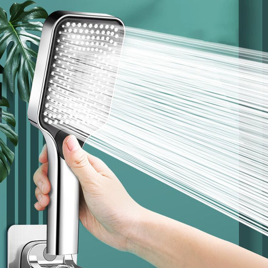 Modern Rectangular Hand Shower Self-Cleaning Wall-Mount Hand Shower Clearhalo 'Bathroom Remodel & Bathroom Fixtures' 'Home Improvement' 'home_improvement' 'home_improvement_shower_heads' 'Shower Heads' 'shower_heads' 'Showers & Bathtubs Plumbing' 'Showers & Bathtubs' 1200x1200_f61ed8a5-2112-43d0-95b8-45f2dcf991c8