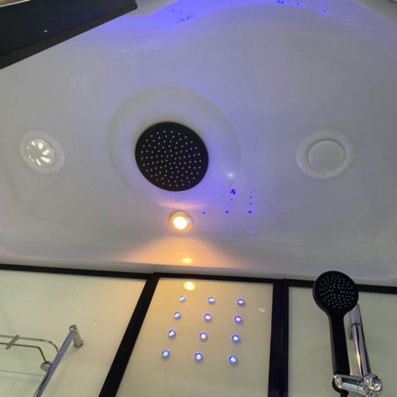 Framed Tub & Shower Kit Single Sliding Rounded Tinted Tub & Shower Kit Clearhalo 'Bathroom Remodel & Bathroom Fixtures' 'Home Improvement' 'home_improvement' 'home_improvement_shower_stalls_enclosures' 'Shower Stalls & Enclosures' 'shower_stalls_enclosures' 'Showers & Bathtubs' 1200x1200_f624b77c-7b8a-4eeb-af68-bc3537fa88a9