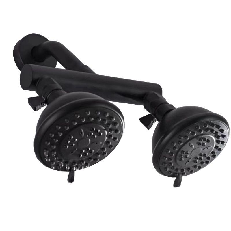Contemporary Style Shower Head Double Bathroom Shower Heads with Round Shape Clearhalo 'Bathroom Remodel & Bathroom Fixtures' 'Home Improvement' 'home_improvement' 'home_improvement_shower_heads' 'Shower Heads' 'shower_heads' 'Showers & Bathtubs Plumbing' 'Showers & Bathtubs' 1200x1200_f62b28f9-6734-4228-9e29-a63787715744