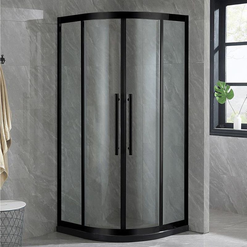 Stainless Steel Shower Enclosure Neo-Round Shower Enclosure on Corner Clearhalo 'Bathroom Remodel & Bathroom Fixtures' 'Home Improvement' 'home_improvement' 'home_improvement_shower_stalls_enclosures' 'Shower Stalls & Enclosures' 'shower_stalls_enclosures' 'Showers & Bathtubs' 1200x1200_f634fbfd-9515-4706-a924-513340b29e69