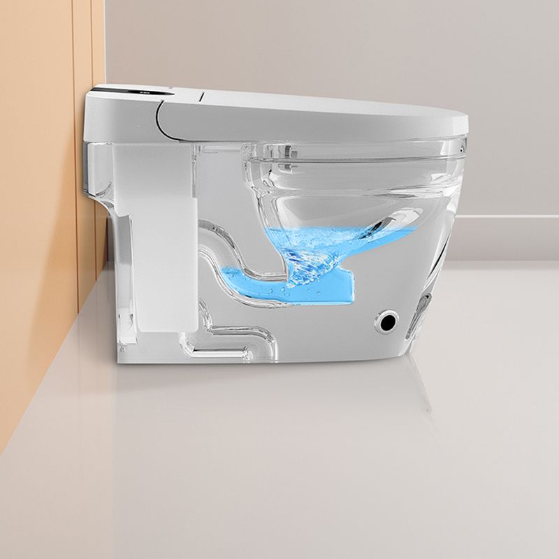 Elongated White Floor Mount Bidet with Heated Seat,15.75" Long Clearhalo 'Bathroom Remodel & Bathroom Fixtures' 'Bidets' 'Home Improvement' 'home_improvement' 'home_improvement_bidets' 'Toilets & Bidets' 1200x1200_f63764ac-d3cb-488c-a5ac-40354c420c62