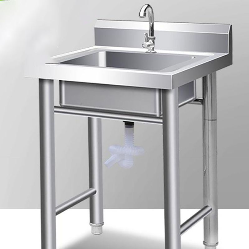 Contemporary Style Kitchen Sink All-in-one Stainless Steel Kitchen Sink Clearhalo 'Home Improvement' 'home_improvement' 'home_improvement_kitchen_sinks' 'Kitchen Remodel & Kitchen Fixtures' 'Kitchen Sinks & Faucet Components' 'Kitchen Sinks' 'kitchen_sinks' 1200x1200_f6704c7b-5958-4cd0-93a4-67df9d2aa8c9