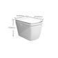 16.9" Tall Contemporary White Ceramic Elongated Floor Standing Bidet Clearhalo 'Bathroom Remodel & Bathroom Fixtures' 'Bidets' 'Home Improvement' 'home_improvement' 'home_improvement_bidets' 'Toilets & Bidets' 1200x1200_f67b34d9-004c-4d32-aefd-b5b4039ee080