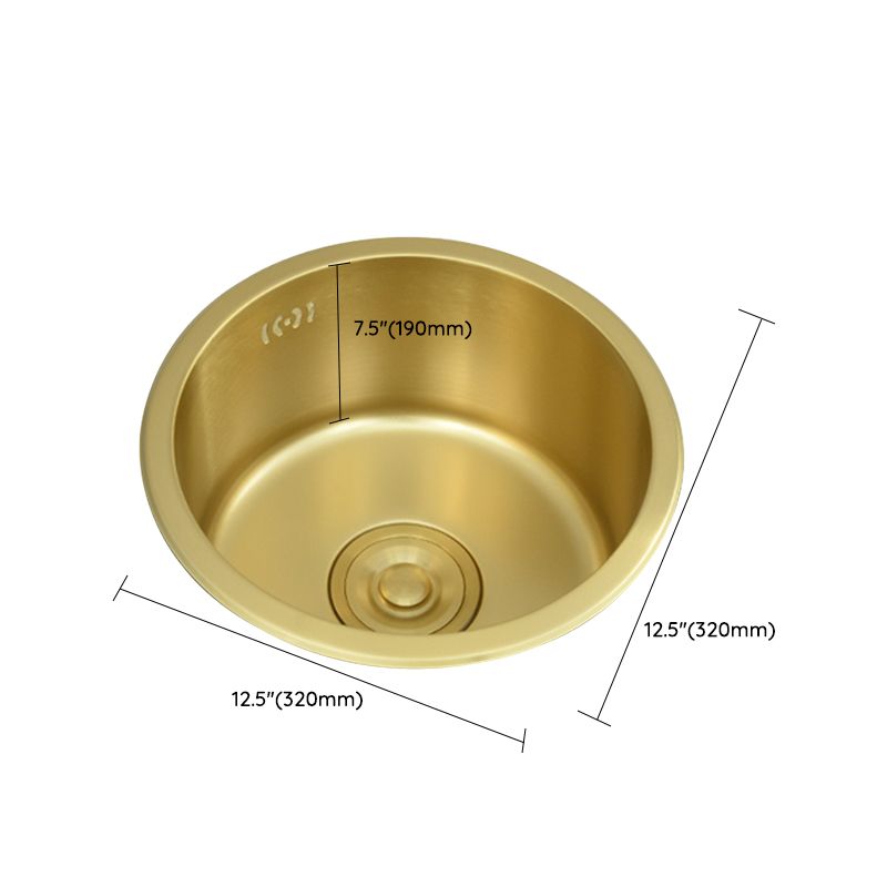 Single Bowl Kitchen Sink Stainless Steel Kitchen Sink with Round Shape Clearhalo 'Home Improvement' 'home_improvement' 'home_improvement_kitchen_sinks' 'Kitchen Remodel & Kitchen Fixtures' 'Kitchen Sinks & Faucet Components' 'Kitchen Sinks' 'kitchen_sinks' 1200x1200_f67c43fe-ed59-4b7a-b28f-7cf47d954ee3