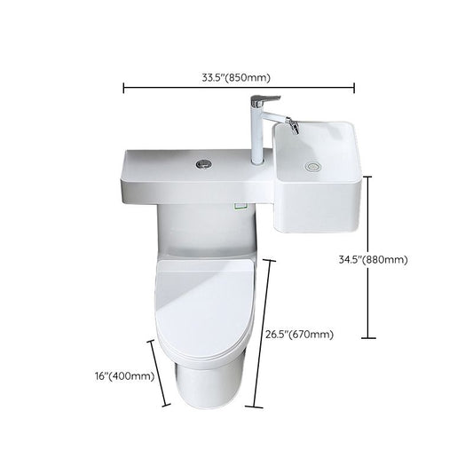 Contemporary Flush Toilet Floor Mount One-Piece Toilet Toilet Bowl Clearhalo 'Bathroom Remodel & Bathroom Fixtures' 'Home Improvement' 'home_improvement' 'home_improvement_toilets' 'Toilets & Bidets' 'Toilets' 1200x1200_f688a357-3e01-48a0-9a65-2e91919c2a84