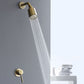 Metal Shower Head Combo Modern Round Fixed Shower Head for Bathroom Clearhalo 'Bathroom Remodel & Bathroom Fixtures' 'Home Improvement' 'home_improvement' 'home_improvement_shower_heads' 'Shower Heads' 'shower_heads' 'Showers & Bathtubs Plumbing' 'Showers & Bathtubs' 1200x1200_f68e8faf-6119-4604-8eff-47bcebc61b8b