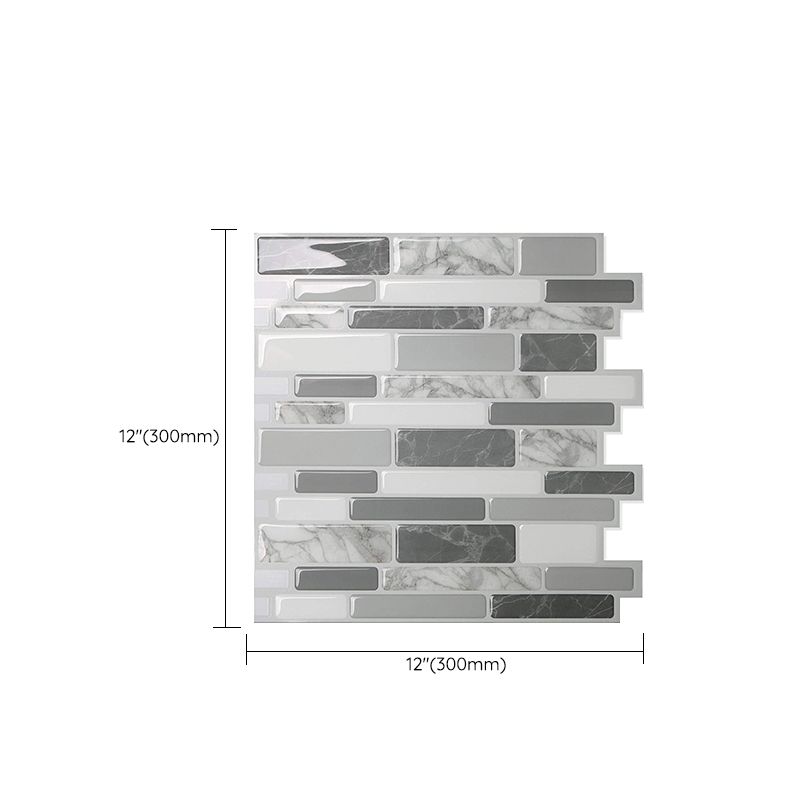 Square Peel & Stick Tile Stone Composite Subway Tile for Backsplash Wall Clearhalo 'Flooring 'Home Improvement' 'home_improvement' 'home_improvement_peel_stick_blacksplash' 'Peel & Stick Backsplash Tile' 'peel_stick_blacksplash' 'Walls & Ceilings' Walls and Ceiling' 1200x1200_f69a65cd-cdbd-4d93-a8f0-57cbe4e9ddf7