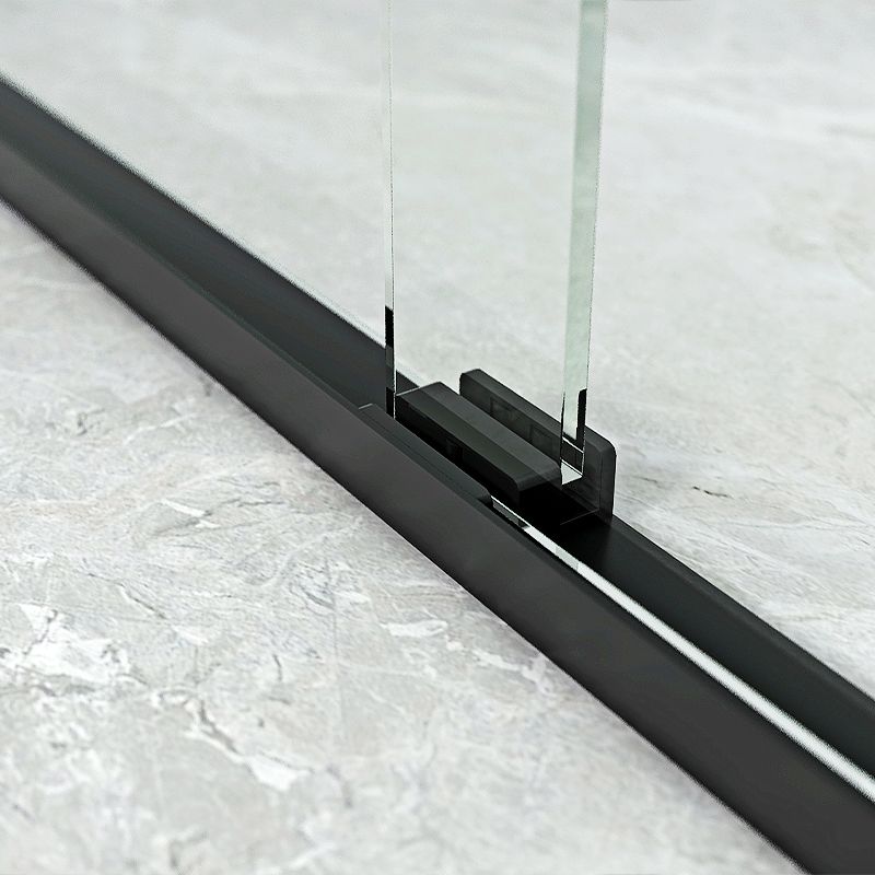 Semi Frameless Transparent Shower Bath Door Double Sliding Shower Bath Door Clearhalo 'Bathroom Remodel & Bathroom Fixtures' 'Home Improvement' 'home_improvement' 'home_improvement_shower_tub_doors' 'Shower and Tub Doors' 'shower_tub_doors' 'Showers & Bathtubs' 1200x1200_f6cac274-f60b-4e51-81f3-8503c2f97ccc