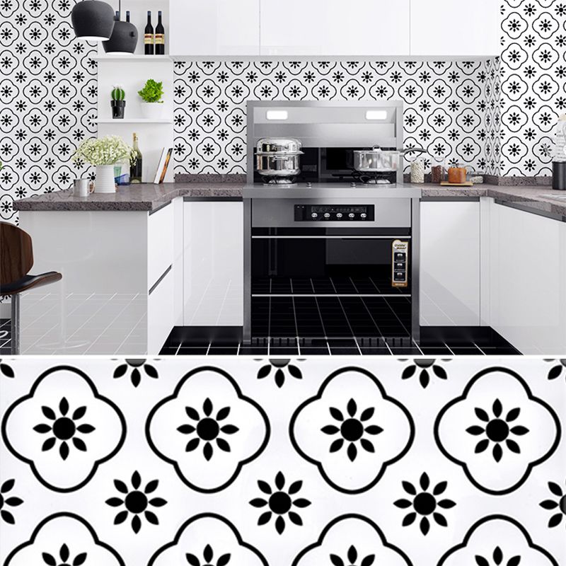 Modern Mosaic Tile Arabesque Print Peel and Stick Backsplash Tile for Kitchen Clearhalo 'Flooring 'Home Improvement' 'home_improvement' 'home_improvement_peel_stick_blacksplash' 'Peel & Stick Backsplash Tile' 'peel_stick_blacksplash' 'Walls & Ceilings' Walls and Ceiling' 1200x1200_f6ce4085-ef8c-45dc-844c-2c54df3a4ed5