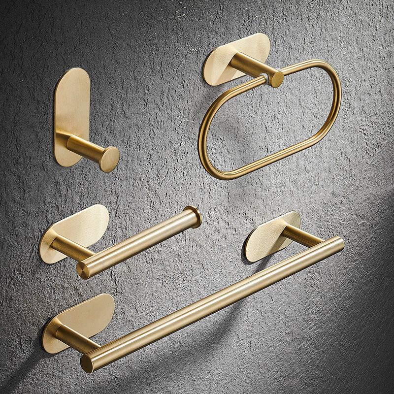 Modern Simple Metal Bathroom Accessory as Individual or as a Set in Gold Clearhalo 'Bathroom Hardware Sets' 'Bathroom Hardware' 'Bathroom Remodel & Bathroom Fixtures' 'bathroom_hardware_sets' 'Home Improvement' 'home_improvement' 'home_improvement_bathroom_hardware_sets' 1200x1200_f701fc81-88d5-4f73-8b8c-e4e0a28e0b5d