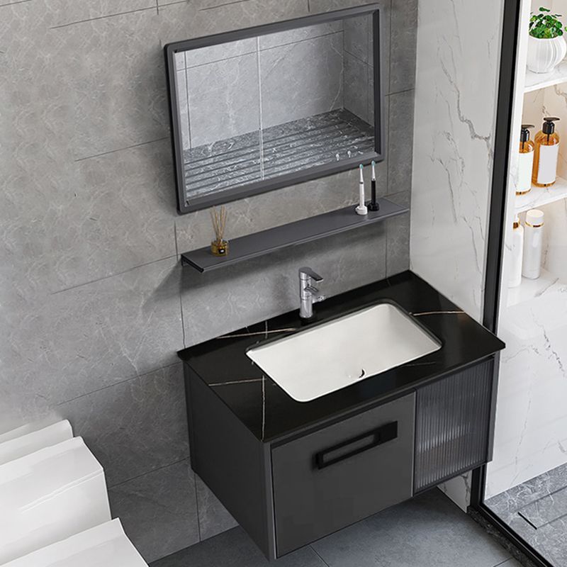 Sink Vanity Wall Mounted Rectangular Drawers Ceramic Sink Vanity Set Clearhalo 'Bathroom Remodel & Bathroom Fixtures' 'Bathroom Vanities' 'bathroom_vanities' 'Home Improvement' 'home_improvement' 'home_improvement_bathroom_vanities' 1200x1200_f70d2e84-4bea-4c6b-91f6-d7255c0e9ace