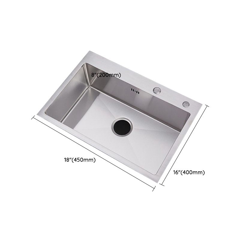 Classic Single Basin Sink Stainless Steel Kitchen Sink with Faucet and Soap Dispenser Clearhalo 'Home Improvement' 'home_improvement' 'home_improvement_kitchen_sinks' 'Kitchen Remodel & Kitchen Fixtures' 'Kitchen Sinks & Faucet Components' 'Kitchen Sinks' 'kitchen_sinks' 1200x1200_f71bbc70-2b3c-4c2c-bc21-dc0a7861af8b
