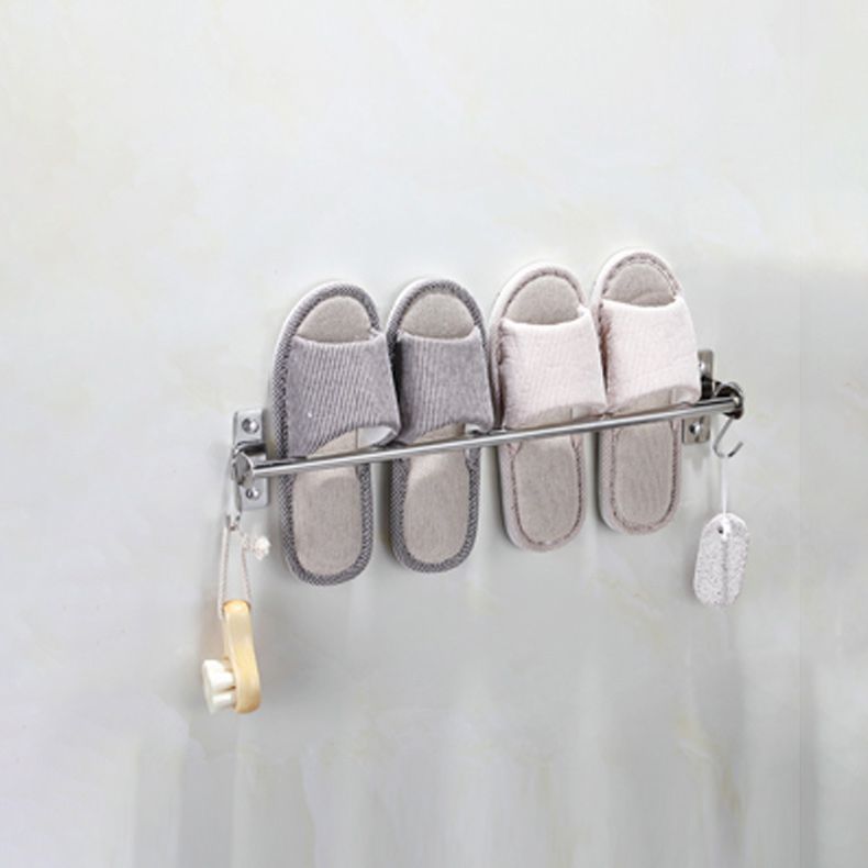3-Piece Stainless Steel Bathroom Accessory Set Modern Chrome Slipper Stand Clearhalo 'Bathroom Hardware Sets' 'Bathroom Hardware' 'Bathroom Remodel & Bathroom Fixtures' 'bathroom_hardware_sets' 'Home Improvement' 'home_improvement' 'home_improvement_bathroom_hardware_sets' 1200x1200_f7346fca-d8a8-4ae8-a155-c10c448d3ee5