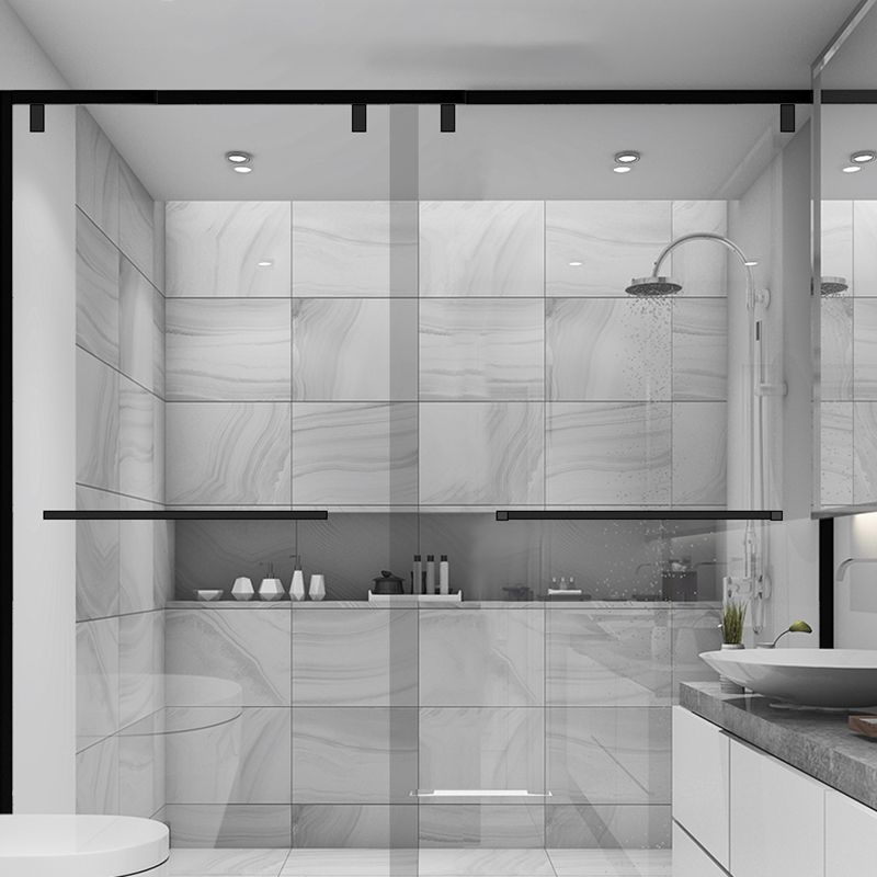 Transparent Scratch Resistant Shower Bath Door Gray Shower Bath Door Clearhalo 'Bathroom Remodel & Bathroom Fixtures' 'Home Improvement' 'home_improvement' 'home_improvement_shower_tub_doors' 'Shower and Tub Doors' 'shower_tub_doors' 'Showers & Bathtubs' 1200x1200_f73d0e1e-51f2-4da1-afe8-5e594cb1016b