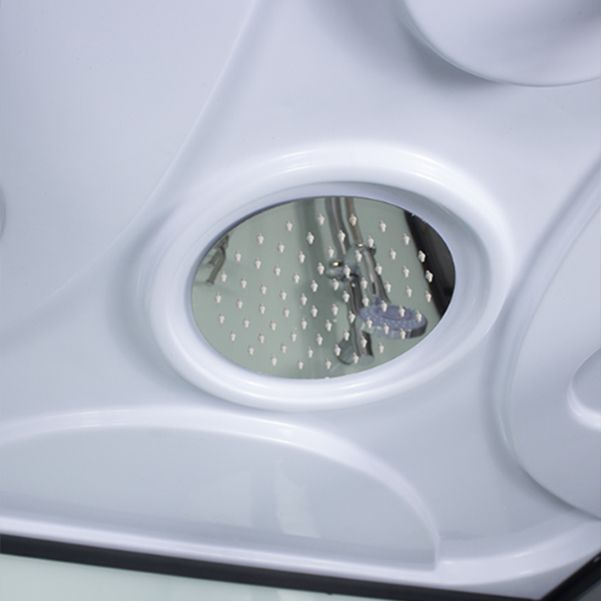 Tempered Glass Shower Stall Home Shower Stall with Towel Bar and Rain Shower Clearhalo 'Bathroom Remodel & Bathroom Fixtures' 'Home Improvement' 'home_improvement' 'home_improvement_shower_stalls_enclosures' 'Shower Stalls & Enclosures' 'shower_stalls_enclosures' 'Showers & Bathtubs' 1200x1200_f75830ec-decf-4036-9edc-0bd16bff86ea