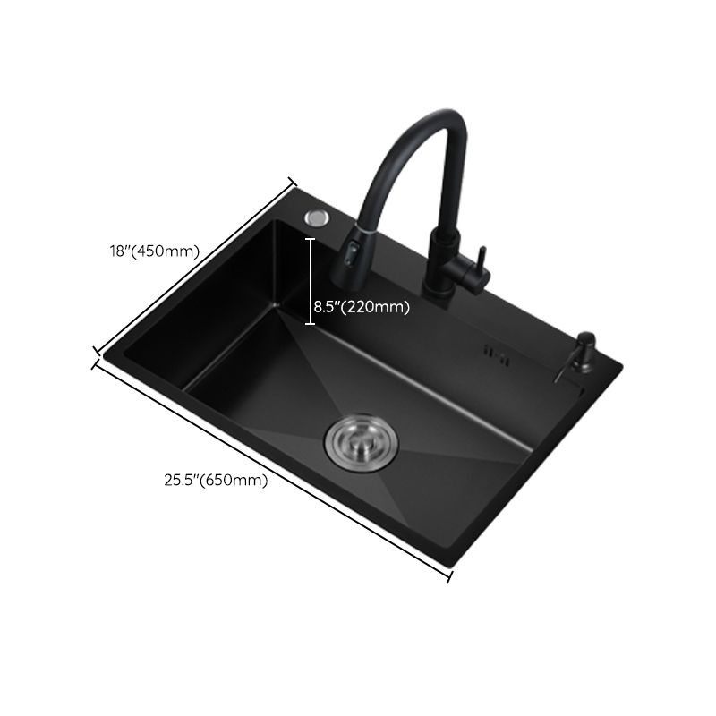 Contemporary Kitchen Sink Colorfast Drop-In Stainless Steel Kitchen Sink Clearhalo 'Home Improvement' 'home_improvement' 'home_improvement_kitchen_sinks' 'Kitchen Remodel & Kitchen Fixtures' 'Kitchen Sinks & Faucet Components' 'Kitchen Sinks' 'kitchen_sinks' 1200x1200_f75fa698-737e-4329-8ffb-60a4cfdbbd9b