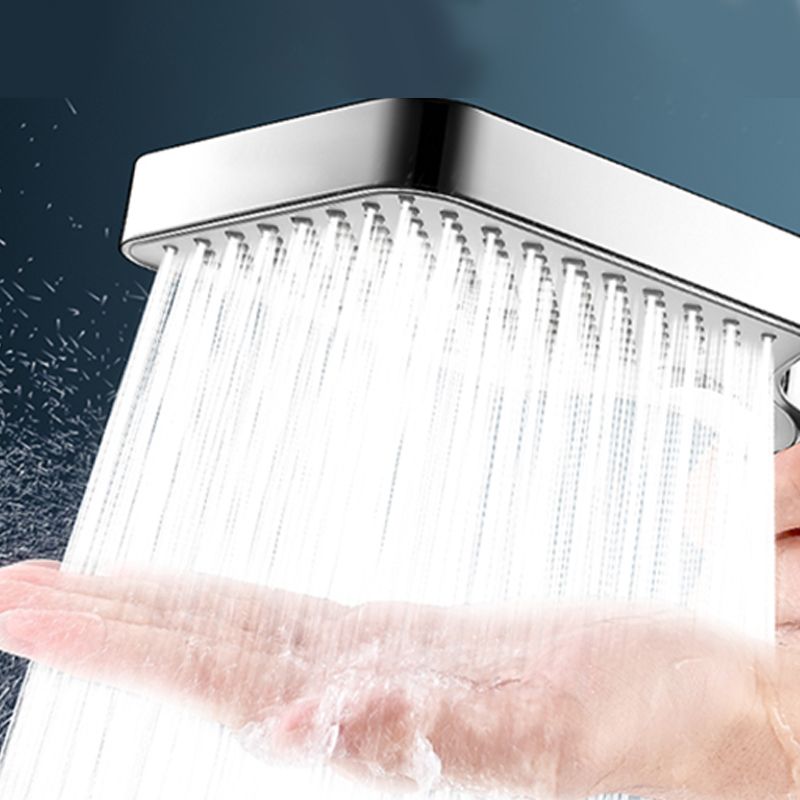 Modern Rectangular Hand Shower Water Efficient Wall-Mount Hand Shower Clearhalo 'Bathroom Remodel & Bathroom Fixtures' 'Home Improvement' 'home_improvement' 'home_improvement_shower_heads' 'Shower Heads' 'shower_heads' 'Showers & Bathtubs Plumbing' 'Showers & Bathtubs' 1200x1200_f7658378-c820-4fee-b3c4-24f83f366bcb