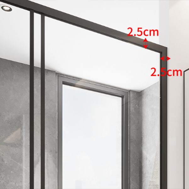 Double Sliding Shower Door Full Frame Tempered Glass Shower Door Clearhalo 'Bathroom Remodel & Bathroom Fixtures' 'Home Improvement' 'home_improvement' 'home_improvement_shower_tub_doors' 'Shower and Tub Doors' 'shower_tub_doors' 'Showers & Bathtubs' 1200x1200_f7a87855-8d59-42f1-ae27-e24017f81059