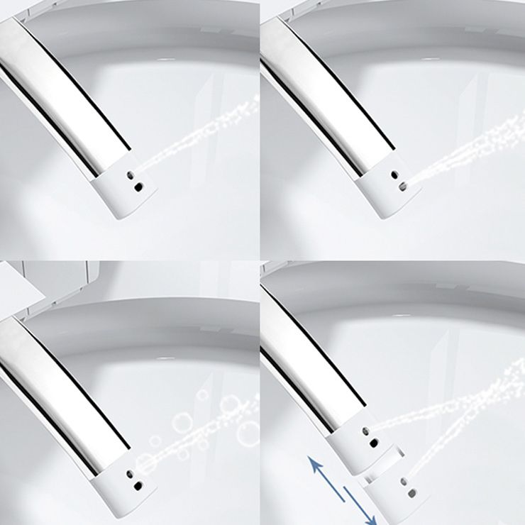 Elongated Smart Bidet White Heated Seat Toilet Bidet17.52" H Clearhalo 'Bathroom Remodel & Bathroom Fixtures' 'Bidets' 'Home Improvement' 'home_improvement' 'home_improvement_bidets' 'Toilets & Bidets' 1200x1200_f7d12a49-9bae-4c02-b9d6-ba0cc94bec85