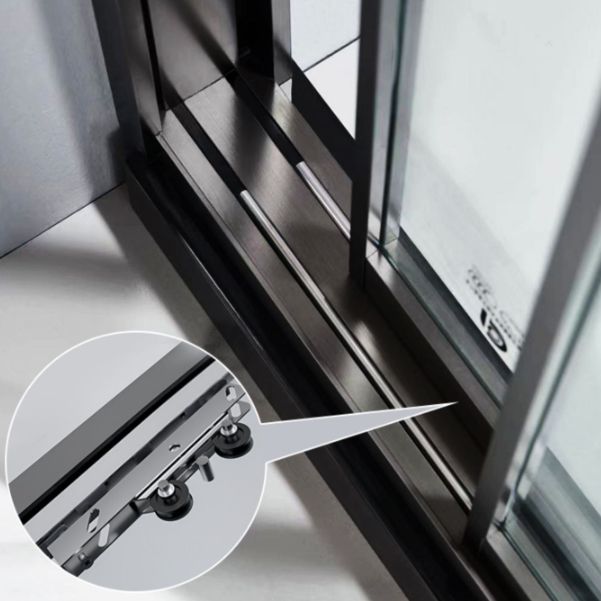 Extremely Narrow Full Frame Double Sliding Shower Door, Shower Room One-line Partition Clearhalo 'Bathroom Remodel & Bathroom Fixtures' 'Home Improvement' 'home_improvement' 'home_improvement_shower_tub_doors' 'Shower and Tub Doors' 'shower_tub_doors' 'Showers & Bathtubs' 1200x1200_f7d6445e-2468-414b-b685-4561b3766fdc