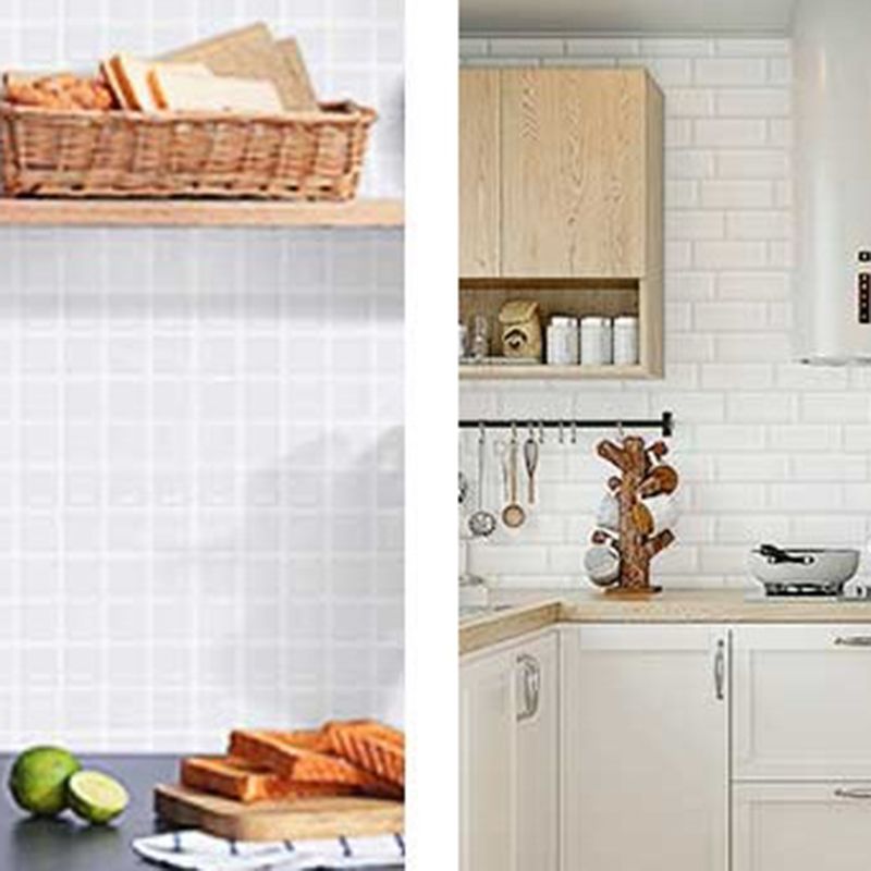 White Subway Tile Water Resistant Peel & Stick Tile for Kitchen Backsplash Clearhalo 'Flooring 'Home Improvement' 'home_improvement' 'home_improvement_peel_stick_blacksplash' 'Peel & Stick Backsplash Tile' 'peel_stick_blacksplash' 'Walls & Ceilings' Walls and Ceiling' 1200x1200_f7e1e710-0b55-4c72-ab45-12be8661c9d2