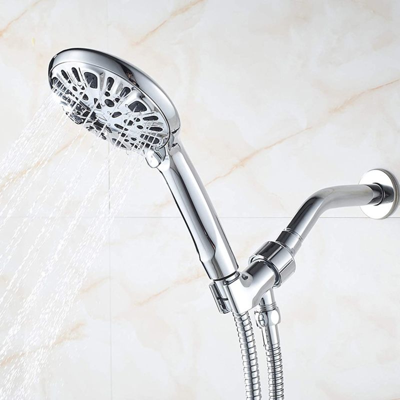Modern Bathroom Shower Head 9-Jet Round Wall Mounted Shower Head Clearhalo 'Bathroom Remodel & Bathroom Fixtures' 'Home Improvement' 'home_improvement' 'home_improvement_shower_heads' 'Shower Heads' 'shower_heads' 'Showers & Bathtubs Plumbing' 'Showers & Bathtubs' 1200x1200_f7e1ee29-3ae6-469d-9bc6-fb12083a32f3
