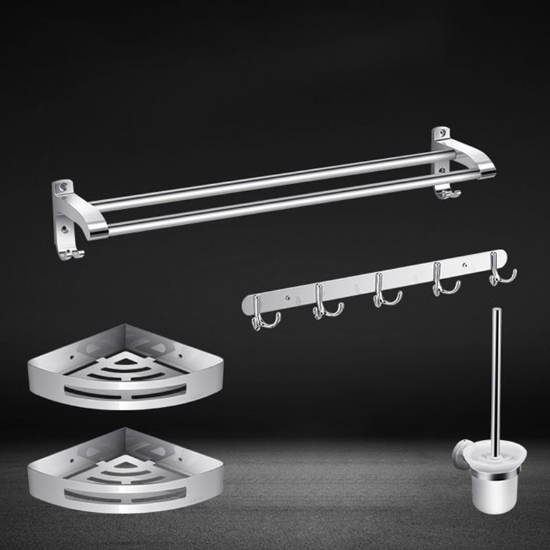 Modern Sliver Bath Hardware Set Metal Bathroom Accessory Kit Clearhalo 'Bathroom Hardware Sets' 'Bathroom Hardware' 'Bathroom Remodel & Bathroom Fixtures' 'bathroom_hardware_sets' 'Home Improvement' 'home_improvement' 'home_improvement_bathroom_hardware_sets' 1200x1200_f7e2662c-b118-48d6-bf69-aa04a296682e
