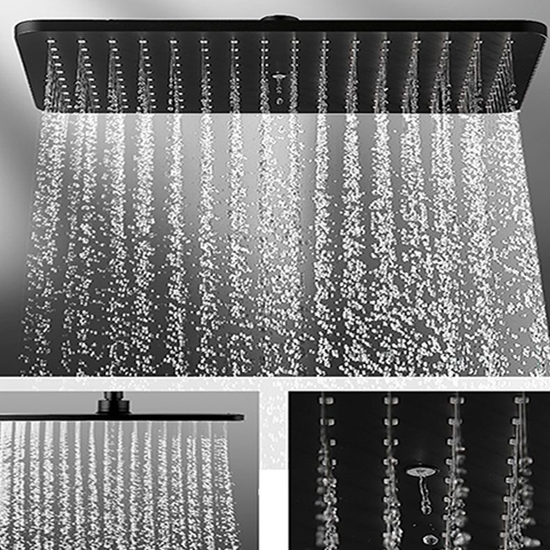 Modern Rectangle Shower Head Combo Standard Spray Pattern with Handheld Shower Head Clearhalo 'Bathroom Remodel & Bathroom Fixtures' 'Home Improvement' 'home_improvement' 'home_improvement_shower_heads' 'Shower Heads' 'shower_heads' 'Showers & Bathtubs Plumbing' 'Showers & Bathtubs' 1200x1200_f7f709a0-36d6-43f1-8f77-49ce13d90bb0
