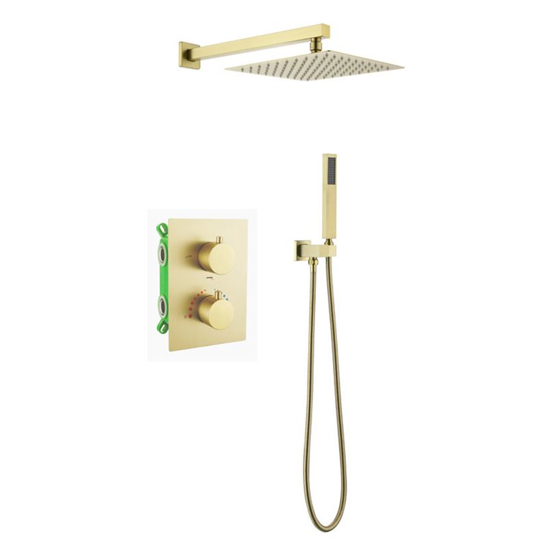 All-copper Shower Set into The Wall Pressurized Shower with Constant Temperature Concealed Clearhalo 'Bathroom Remodel & Bathroom Fixtures' 'Home Improvement' 'home_improvement' 'home_improvement_shower_faucets' 'Shower Faucets & Systems' 'shower_faucets' 'Showers & Bathtubs Plumbing' 'Showers & Bathtubs' 1200x1200_f80d6bd8-55f5-471e-a371-c2a8dbf98ea0