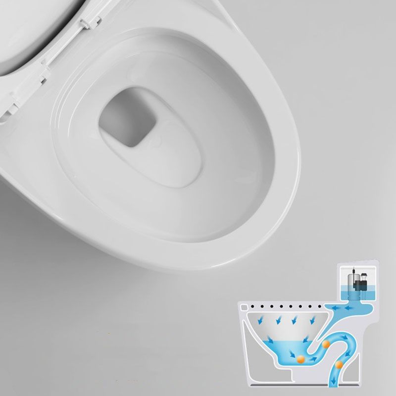 1-Piece Round Toilet Bowl 1.2 GPF Siphon Jet Flush Toilet for Bathroom Clearhalo 'Bathroom Remodel & Bathroom Fixtures' 'Home Improvement' 'home_improvement' 'home_improvement_toilets' 'Toilets & Bidets' 'Toilets' 1200x1200_f8138446-21a5-4756-85c5-2c3d305edbed