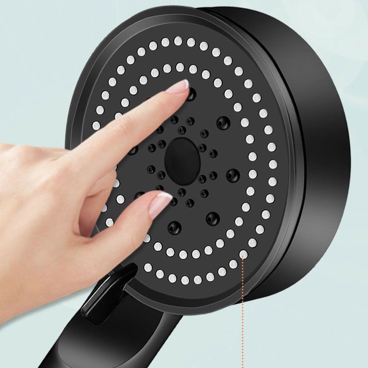 Contemporary Shower Head Combo Handheld Shower Head Plastic Wall-Mount Round Shower Combo Clearhalo 'Bathroom Remodel & Bathroom Fixtures' 'Home Improvement' 'home_improvement' 'home_improvement_shower_heads' 'Shower Heads' 'shower_heads' 'Showers & Bathtubs Plumbing' 'Showers & Bathtubs' 1200x1200_f830c934-7ed3-46f8-9cb7-e1333e8a5264