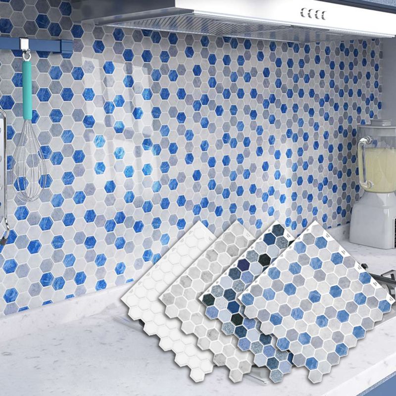 Square Grid Tile-Peel & Stick PVC 12" x 12" Peel & Stick Mosaic Tile 5-Pack Clearhalo 'Flooring 'Home Improvement' 'home_improvement' 'home_improvement_peel_stick_blacksplash' 'Peel & Stick Backsplash Tile' 'peel_stick_blacksplash' 'Walls & Ceilings' Walls and Ceiling' 1200x1200_f8311203-b57b-454e-8b6f-ff0069bd9208