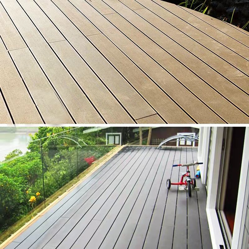 Outdoors Plastic Wood Laminate Plank Flooring Slip Resistant Laminate Floor Clearhalo 'Flooring 'Home Improvement' 'home_improvement' 'home_improvement_laminate_flooring' 'Laminate Flooring' 'laminate_flooring' Walls and Ceiling' 1200x1200_f8400781-f8f6-4aa2-8d07-f34ce81bcdc7