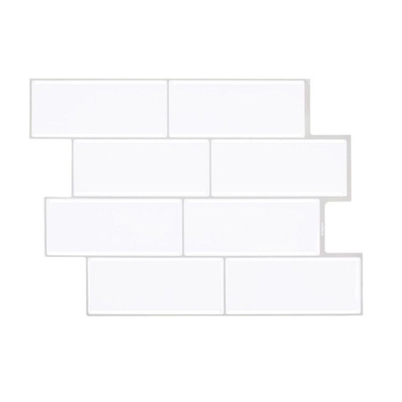 Peel & Stick Subway Tile Stain Resistant PVC Rectangle Peel & Stick Tile for Shower 2 Pack Clearhalo 'Flooring 'Home Improvement' 'home_improvement' 'home_improvement_peel_stick_blacksplash' 'Peel & Stick Backsplash Tile' 'peel_stick_blacksplash' 'Walls & Ceilings' Walls and Ceiling' 1200x1200_f842cb1a-7b11-4289-beef-c03a276b4240