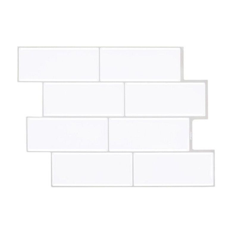 Peel & Stick Subway Tile Stain Resistant PVC Rectangle Peel & Stick Tile for Shower 2 Pack Clearhalo 'Flooring 'Home Improvement' 'home_improvement' 'home_improvement_peel_stick_blacksplash' 'Peel & Stick Backsplash Tile' 'peel_stick_blacksplash' 'Walls & Ceilings' Walls and Ceiling' 1200x1200_f842cb1a-7b11-4289-beef-c03a276b4240