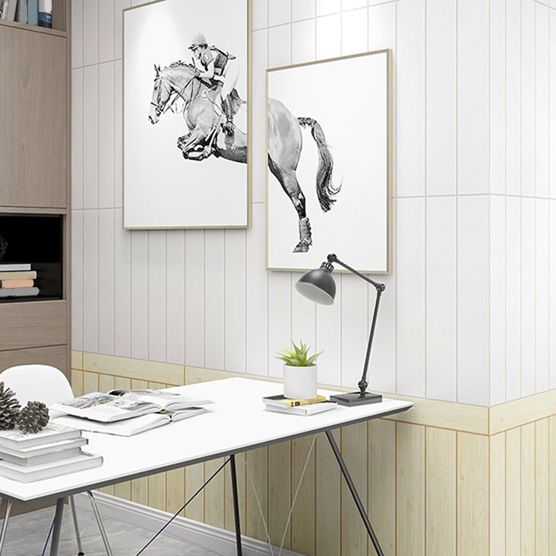 Living Room Wall Paneling Peel and Stick Wood Effect Design Waterproof Wall Paneling Clearhalo 'Flooring 'Home Improvement' 'home_improvement' 'home_improvement_wall_paneling' 'Wall Paneling' 'wall_paneling' 'Walls & Ceilings' Walls and Ceiling' 1200x1200_f877c873-6ac8-4f0f-ab0f-587b7b7dd8b5